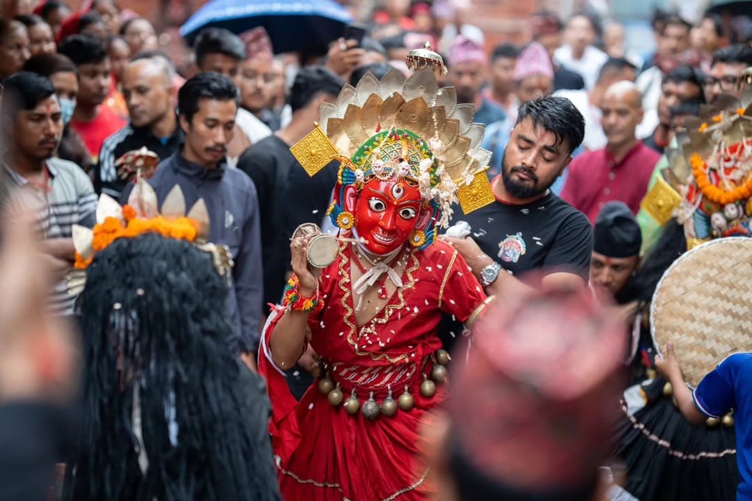 Community collaboration atmosphere around a public event.