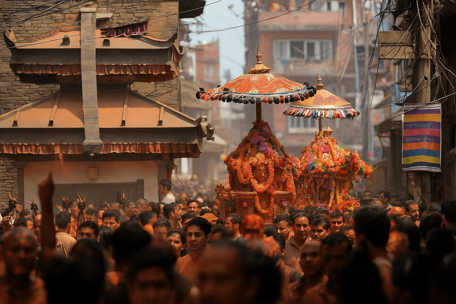 Broad gallery overview of festivals and community life in Thimi.