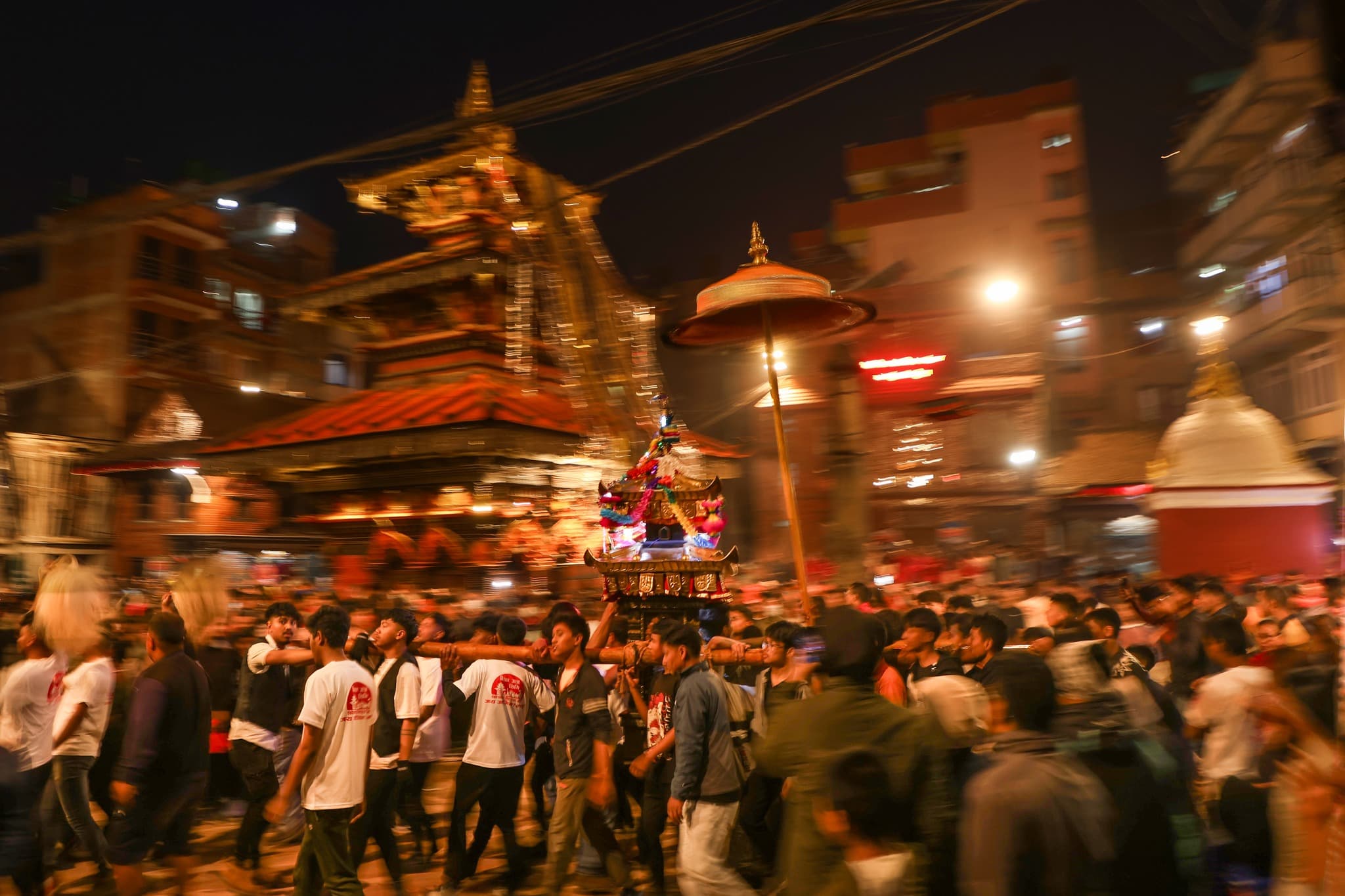 Landscape Sindurjatra Balkumaritemple People Chariot