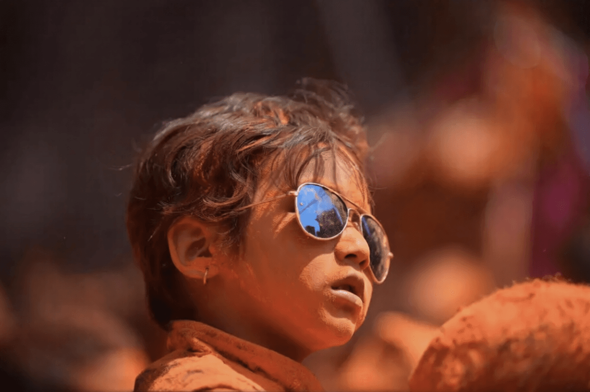 Portrait from a Biska Jatra neighborhood moment in Madhyapur Thimi.