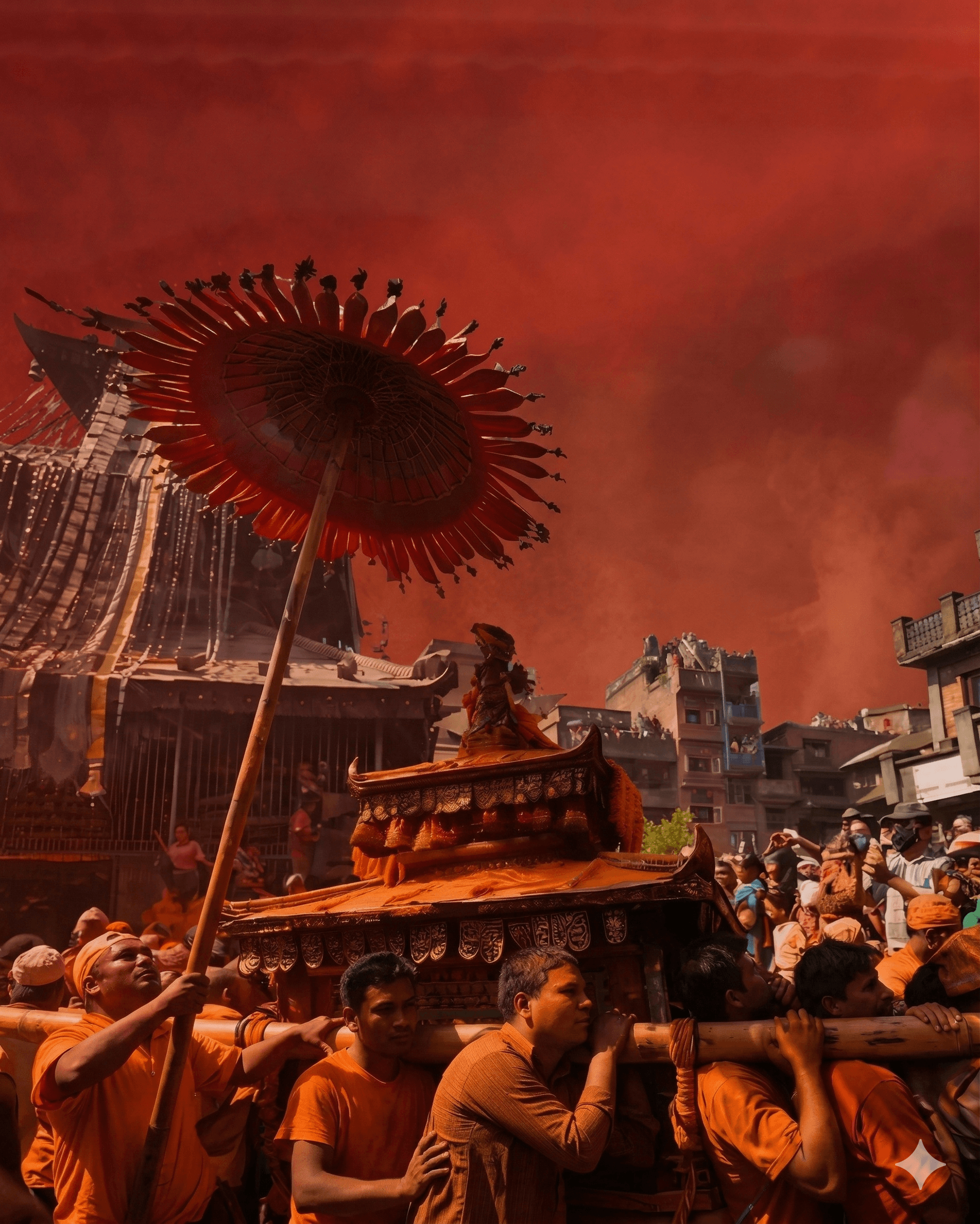 Neighborhood-scale social and ritual life in Thimi.